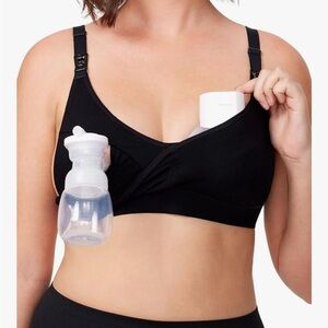 Spacaso Black Nursing Bra XXL
